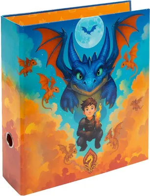 Produktbild von Goldbuch Ordner Drachenfreund Schwarz 28x32 cm