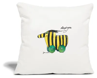 Produktbild von Spreadshirt Janosch Tigerente Love You Kissenbezug 45x45 cm, One size, Naturweiß