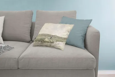 Produktbild von MuchoWow® Zierkissen Sofakissen Wohnzimmer Dekokissen 60x40 cm Sandkahn - Gemälde von Anton Mauve - Kopfkissen - Polster mit Foto