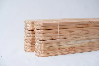 Zdjęcie produktu dla Listwa ogrodzeniowa 9 x 2 x 50 cm, modrzew syberyjski, 55 sztuk, wzór A