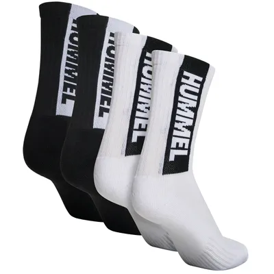 Produktbild von Hummel hmlLEGACY CORE 4-PACK SOCKS MIX WHITE/BLACK 41-44