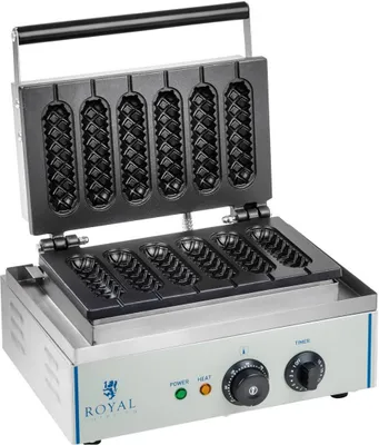 Immagine prodotto di Expondo Royal Catering Macchina per cialde - 1.550 Watt - Manico - Corn Dog