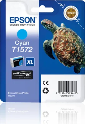 Immagine prodotto di Epson Turtle T1572 cartuccia d'inchiostro 1 pz Originale Resa elevata (XL) Ciano