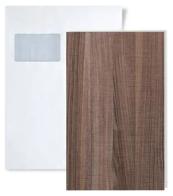 Productafbeelding van 1 PROEFMONSTER WallFace S-25158 DIN A5 | Wandpaneel STAAL NUTWOOD COUNTRY