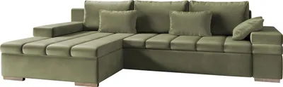 Produktbild von MIRJAN24 Ecksofa Bangkok, Stilvoll L-Form Sofa mit Schlaffunktion und Bettkasten, Wohnlandschaft (Seite: Links, Magic Velvet 2243)
