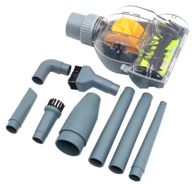 Produktbild von Mini Turbo Bodenbürstenwerkzeug mit 9 Bürstenköpfen für 32/35 mm Staubsauger
