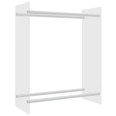 Obrázek produktu pro vidaXL Stojan na palivové dřevo Transparent 80x35x100 cm tvrzené sklo
