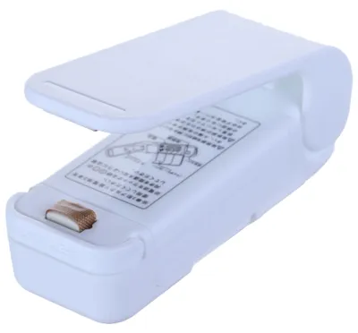 Zdjęcie produktu dla Mini zgrzewarka do przekąsek, przenośna ręczna zgrzewarka do użytku domowego, służąca do przechowywania plastikowych torebek, SnackWhite