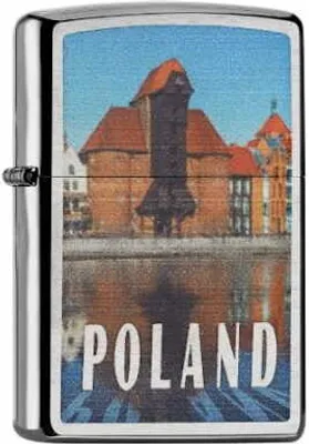 Obrázek produktu pro Zapalovač Zippo Gdansk, chrom, gravírovatelný, 60002122