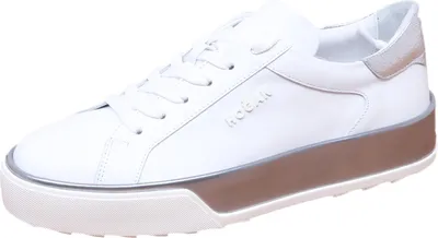 Produktbild von F2530 sneaker donna weiß/silber HOGAN R320 scarpe Schuh Frau