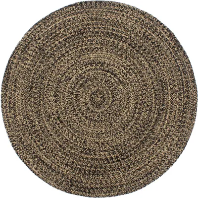 Image de vidaXL Tapis Fait main Jute Noir et Marron 240 cm - Tapis - Tapis - Tapis de sol