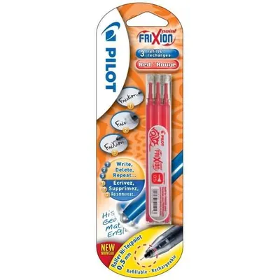 Produktbild von PILOT FriXion Ersatzmine Ball 0,5mm rot 3 Stück Blister