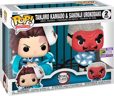 Produktbild von Funko Pop Demon Slayer Kimetsu No Yaiba Tanjiro Kamado & Sakonji Urokodaki Mehrfarbig  Mehrfarbig One Size