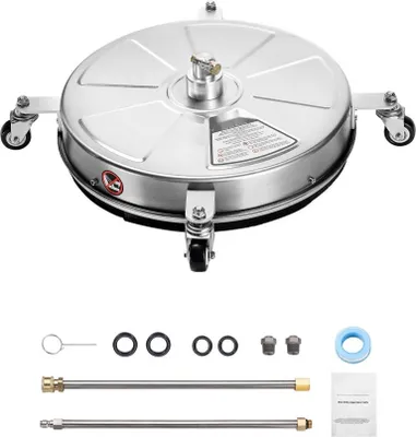 Produktbild von Hochdruckreiniger Oberflächenreiniger 465mm mit 4 Rädern und 2 verlängerten Stangen - Leistungsstarker Hochdruckreiniger