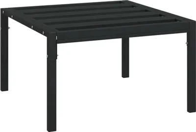 Produktbild von Garten-Couchtisch Schwarz 60x60x35 cm Stahl