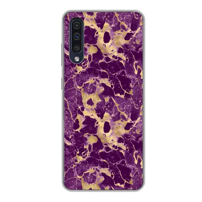 Produktbild von MuchoWow® Handyhülle Schutzhülle Hülle für Samsung Galaxy A50 Gold - Luxus - Marmor - Muster Silikon Softcase Handy Hülle - Mobiltelefonhülle