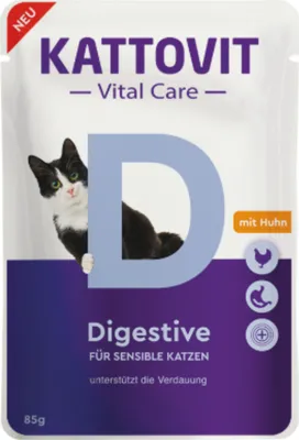 Zdjęcie produktu dla Kattovit Vital Care Digestive kurczak 85g