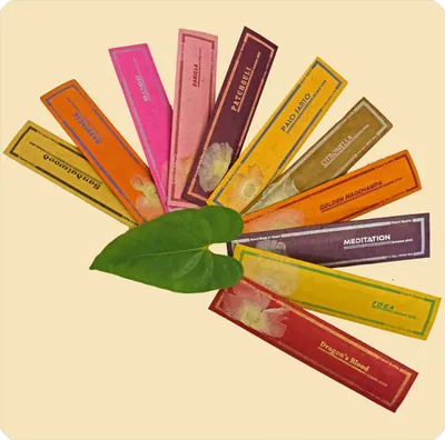 Produktbild von Nepalesische Premium Räucherstäbchen handgerollte Duftstäbchen 100% Natürlich, Sandelholz