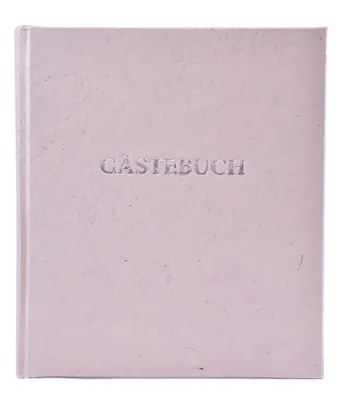 Produktbild von Gästebuch - 21 x 24 cm mit Wortprägung creme.