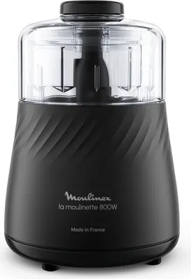Image de Moulinex DP710810 coupe-légumes électrique 0.5 L 800 W Noir, Transparent