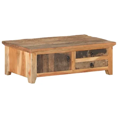 Image de Table basse 90x50x31 cm Bois de récupération massif