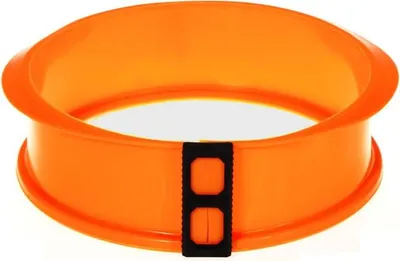 Immagine prodotto di Stampo in silicone con base in vetro, 25 cm, colore arancione