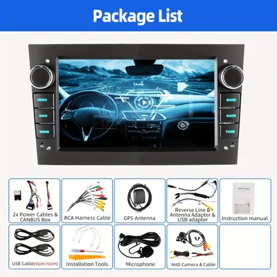 Immagine prodotto di Autoradio Android 14 – Sistema multimediale per auto – Autoradio con navigazione – Autoradio touchscreen per auto