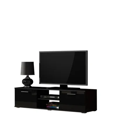 Obrázok produktu pre TV stolík KARA 1 - čierny / lesklý čierny