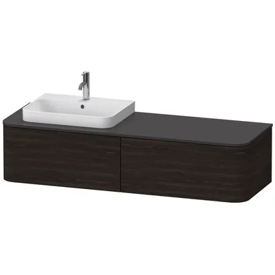 Produktbild von DURAVIT HP4944L6969 WTU HappyD2+ wandh.,354x1600x550mm