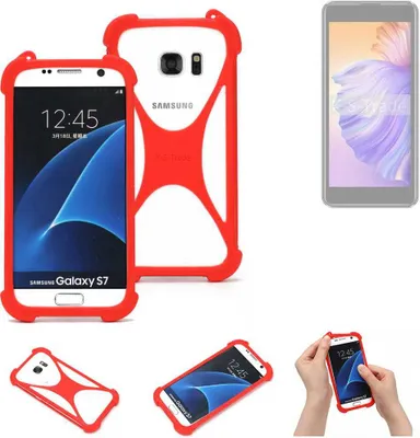 Produktbild von K-S-Trade Handy-Hülle kompatibel mit Phonemax Q9 mini Schutz-Hülle Bumper Silikon Schutz Hülle Cover Case Silikoncase Silikonbumper TPU Softcase