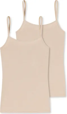 Produktbild von Schiesser Damen 2 er Pack Spaghettitop Gr. 40  sand