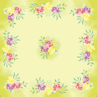 Productafbeelding van DUNI Dunisilk+ middenlaagdeken, Soft Tropics, 84x84 cm