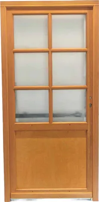 Image de Porte De Service Bois vitree Naxos, H200xL90 p.Gauche Cotes Tableau