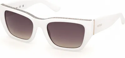 Produktbild von Guess GU00293 Shiny white 55/20/140 Damen Sonnenbrillen