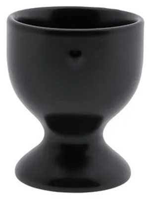 Produktbild von Eierbecher Heart matt schwarz mit Herz H. 6cm D. 5cm Bastion Collections