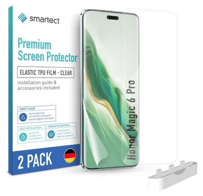 Produktbild von 2x TPU Schutzfolie Klar für Honor Magic 6 Pro Displayschutz Panzerfolie Folie