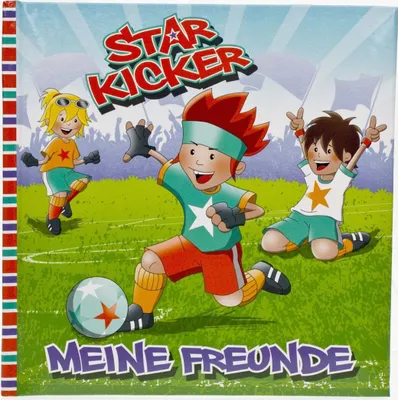 Produktbild von Fußball Freundebuch "Star Kicker" / Größe: ca. 16 x 16cm