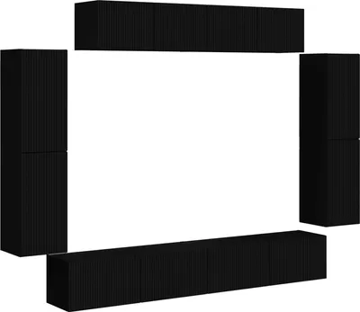 Immagine prodotto di vidaXL Mobile TV 8 pezzi Nero