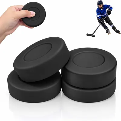 Produktbild von Eishockeyball Set, 4 Stück, Kunststoff, für Eishockey