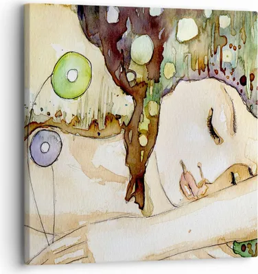 Produktbild von Bild auf Leinwand - Leinwandbild - Frau modern - 30x30cm - Wand Bild - Wanddeko - Wandbilder - Leinwanddruck - Bilder - Kunstdruck - Wanddekoration - Leinwand bilder - Wandkunst - AC30x30-3553