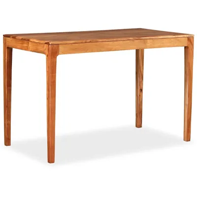 Image de Table de salle à manger Bois massif 118 x 60 x 76 cm