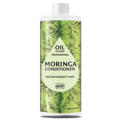 Produktbild von Ronney Professional Oil System Conditioner für mittelporöses Haar mit Moringaöl 1000 ml