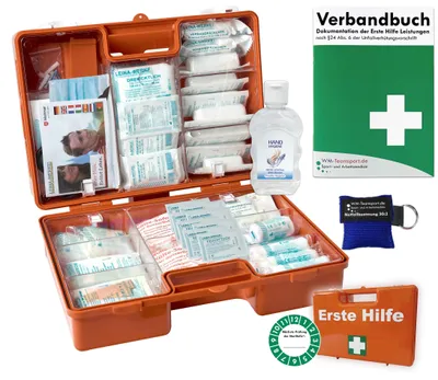 Produktbild von Erste-Hilfe-Koffer MAXI "PRO M2" akt. DIN 13169 +Notfallbeatmung & Hygiene-Gel