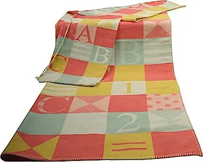 Produktbild von David Fussenegger Kinderdecke ABC 140 x 200 cm mehrfarbig