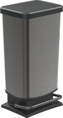 Image de Rotho Poubelle à pédale plastique PASO 40 l gris