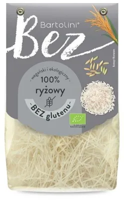 Productafbeelding van MAKARON (RIJST) - NATUURLIJKE PRODUCTEN ZONDER GLUTEN, BIOLOGISCH, 250 g - BARTOLINI