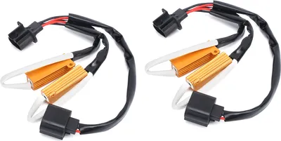 Imagen del producto de Adaptador de resistencia de carga, decodificador de resistencia de carga para LED, decodificador de resistencia para LED, decodificador de resistencia, eliminador de errores de resistencia de carga, piezas de automóvil