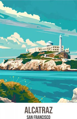 Produktbild von Plakat 30x40cm Alcatraz