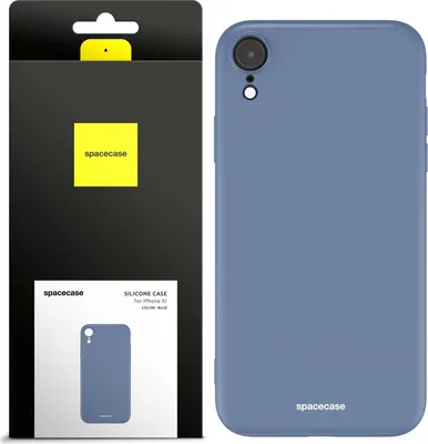 Image de Coque en silicone SPACECASE Coque en silicone pour iPhone Xr Bleu