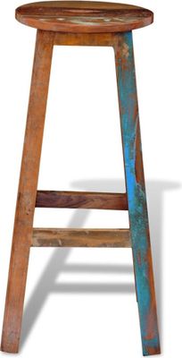 vidaXL Barhocker Altholz Massiv